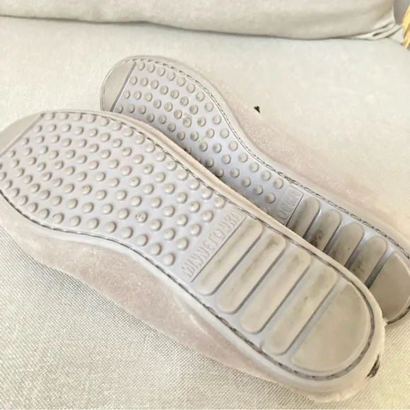 Minnietonka US 7 Gray Leather with Beads Women's nomadic spirit Moccasins US 7 - Picture 4 of 7